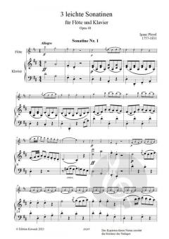 3 leichte Sonatinen op. 48 von Ignaz Pleyel 