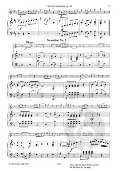 3 leichte Sonatinen op. 48 von Ignaz Pleyel 