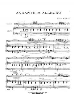Andante et Allegro von Joseph Edouard Barat 