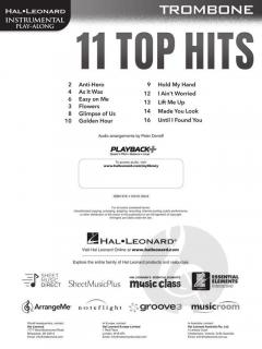 11 Top Hits for Trombone 