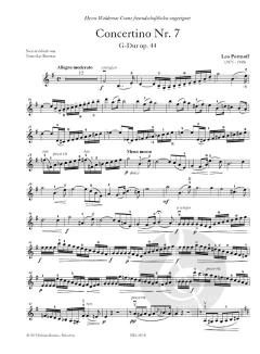 Concertino Nr. 7 G-Dur op. 44 von Leo Portnoff 