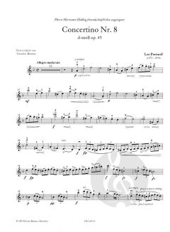 Concertino Nr.8 d-moll op. 45 von Leo Portnoff 
