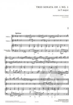 6 trio Sonatas op. 1 Vol. 1 von Frederich Ernest Fisher 