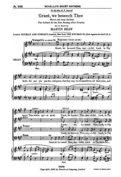 Grant, we beseech thee 