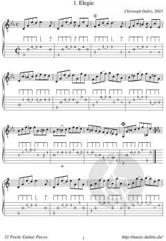 12 poetische Gitarrenstücke (Download) 