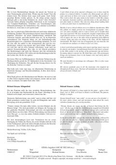 Wiegenlied von Richard Strauss 