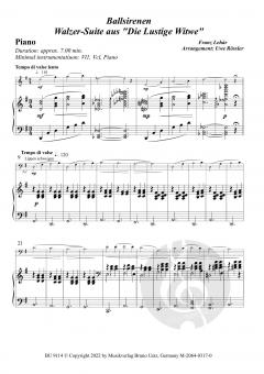 Ballsirenen von Franz Lehár 