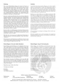 Holder Abendstern von Richard Wagner 