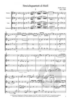 Strichquartett d-Moll von Emilie Mayer 