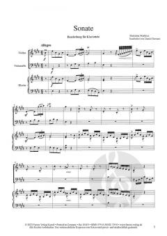 Sonate in E-Dur von Marianna Martines 