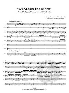 As Steals the Morn von Georg Friedrich Händel 