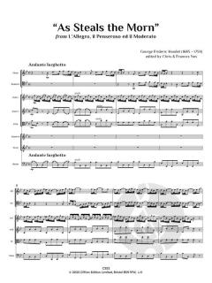 As Steals the Morn von Georg Friedrich Händel 