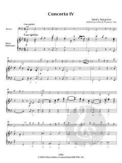 Concerto 4 in Bb von Henry Hargrave (Download) 