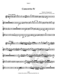 Concerto 4 in Bb von Henry Hargrave 