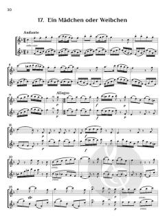 17 Flute Duets von Wolfgang Amadeus Mozart (Download) 