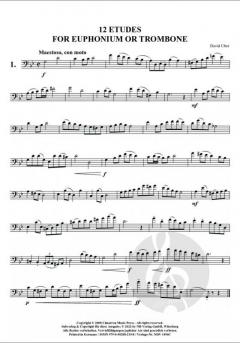 12 Etüden für Euphonium oder Posaune 