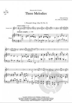 Drei Melodien von Edvard Grieg 