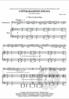 Kontrafagott Sonate von Barbara York im Alle Noten Shop kaufen