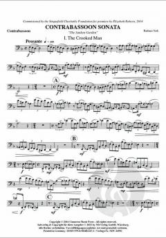 Kontrafagott Sonate von Barbara York im Alle Noten Shop kaufen