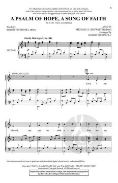 A Psalm of Hope, A Song of Faith 