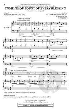 Come, Thou Fount Of Every Blessing 