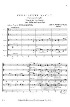 Sextet, Op. 4 Verklärte Nacht (Transfigured Night) von Arnold Schönberg 