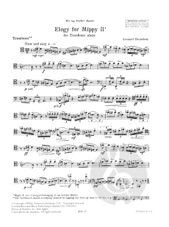 Elegy for Mippy II von Leonard Bernstein 