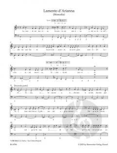 Lamento d' Arianna (Monodia) - Piano della Madonna (Contrafactum) 