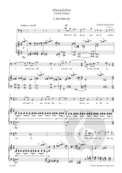 Abendröte für tiefe Stimme und Klavier 