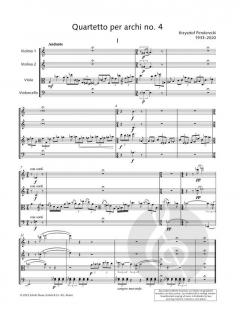 Streichquartett Nr. 4 von Krzystof Penderecki im Alle Noten Shop kaufen