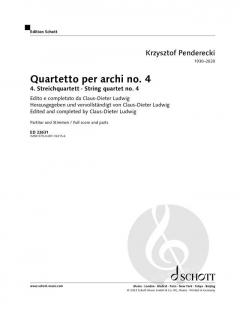 Streichquartett Nr. 4 von Krzystof Penderecki im Alle Noten Shop kaufen
