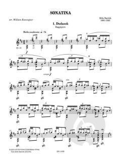Sonatina von Béla Bartók 