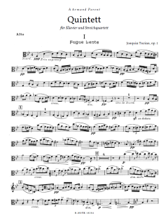 Klavierquintett op.1 von Joaquín Turina 