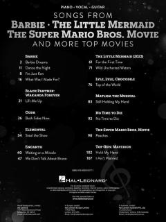 Songs from "Barbie", "The Little Mermaid", "The Super Mario Bros. Movie" 