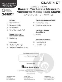 Songs from "Barbie", "The Little Mermaid", "The Super Mario Bros. Movie" 