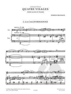 4 Visages von Darius Milhaud 