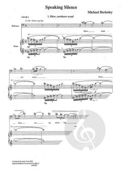 Speaking Silence von Michael Berkeley 