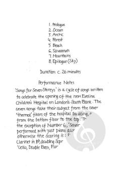 Songs for Seven Storeys (Download) 