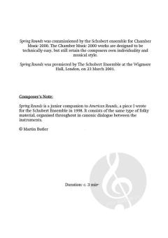Spring Rounds von Martin Butler 