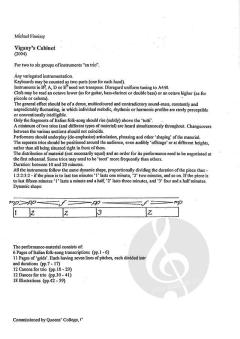 Vigany's Cabinet von Michael Finnissy 