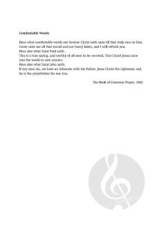 Comfortable Words (Download) 