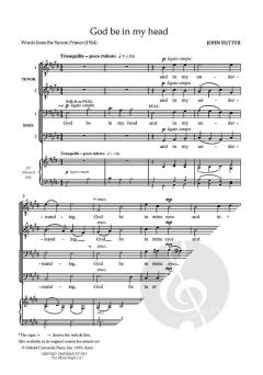God be in my head von John Rutter 