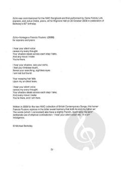 Echo von Michael Berkeley 