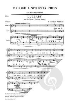 Lullaby from 'Hodie' von Ralph Vaughan Williams 