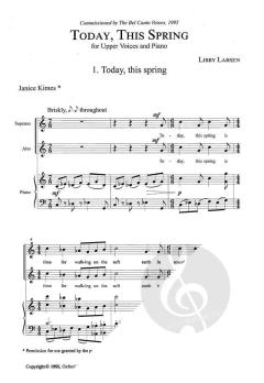 Today, this spring von Libby Larsen 