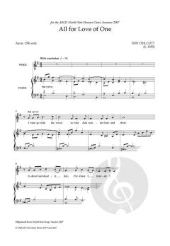 All for Love of One von Bob Chilcott 