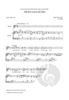 All for Love of One von Bob Chilcott 