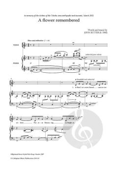 A flower remembered von John Rutter 