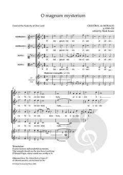O magnum mysterium von Christóbal de Morales (Download) 