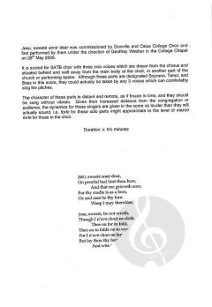 Jesu, sweete sone dear (Download) 